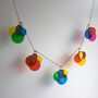 Wooden Bulb Bunting With Colour Flare Halo Effect, thumbnail 2 of 5