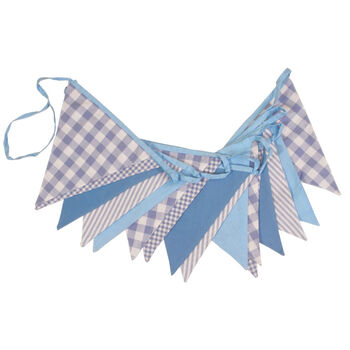 Shades Of Blue Cotton Bunting, 2 of 2