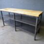 Industrial Reclaimed Tv Unit Shelf Steel And Wood 468, thumbnail 1 of 6