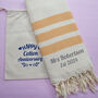Personalised Soft Cotton Sofa Throw, Christmas Gift For Grandparents, thumbnail 3 of 9