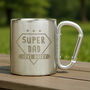 Personalised Super Dad Stainless Steel Mug, thumbnail 2 of 5