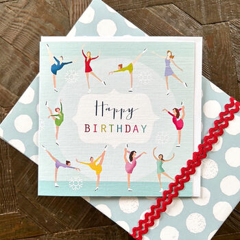 Ice Skating Birthday Card, 5 of 5