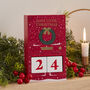 Red Wooden Christmas Door Countdown Calendar, thumbnail 1 of 4