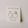 Thea Handmade Quartz Hoop Earrings, thumbnail 2 of 4