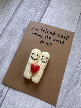 Chips Crochet Birthday Thank You Card Handmade, 12 of 12