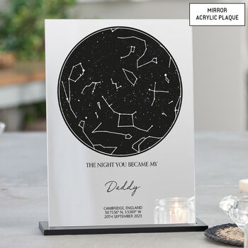 Personalised Constellation Star Map Gift For Dad, 11 of 11
