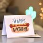 Happy Birthday Hot Dog Greetings Card, thumbnail 3 of 9