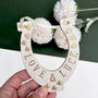 Love And Luck Gold Hearts Horseshoe, thumbnail 1 of 6