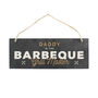 Personalised Barbeque Grill Master Slate Hanging Sign, thumbnail 2 of 5