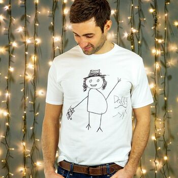 Christmas T Shirt Set With A Child's Drawing, 3 of 6