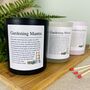 Funny Personalised Gardening Affirmation Candle, thumbnail 1 of 11