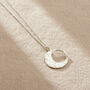 Textured Personalised Large Moonshine Necklace, thumbnail 3 of 9