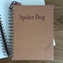 'Spider Dog' Upcycled Notebook, thumbnail 1 of 4