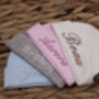 Personalised Embroidered Newborn Baby Hat, thumbnail 1 of 6