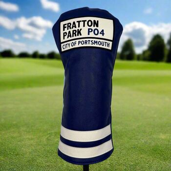 Portsmouth Fratton Park Golf Driver Headcover, 2 of 3