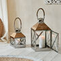 Reclaimed Wood And Stainless Steel Candle Lantern, thumbnail 2 of 8