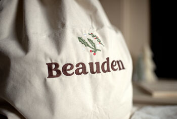 Personalised Canvas Gift Sack Embroidered, 2 of 4