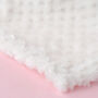 Personalised White Honeycomb Baby Blanket, thumbnail 7 of 8