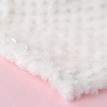 Personalised White Honeycomb Baby Blanket, 7 of 8