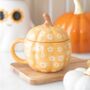 Groovy Floral Pumpkin Mug, thumbnail 1 of 3