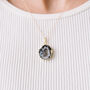 Mini Agate Druzy Slice Necklace, thumbnail 3 of 5