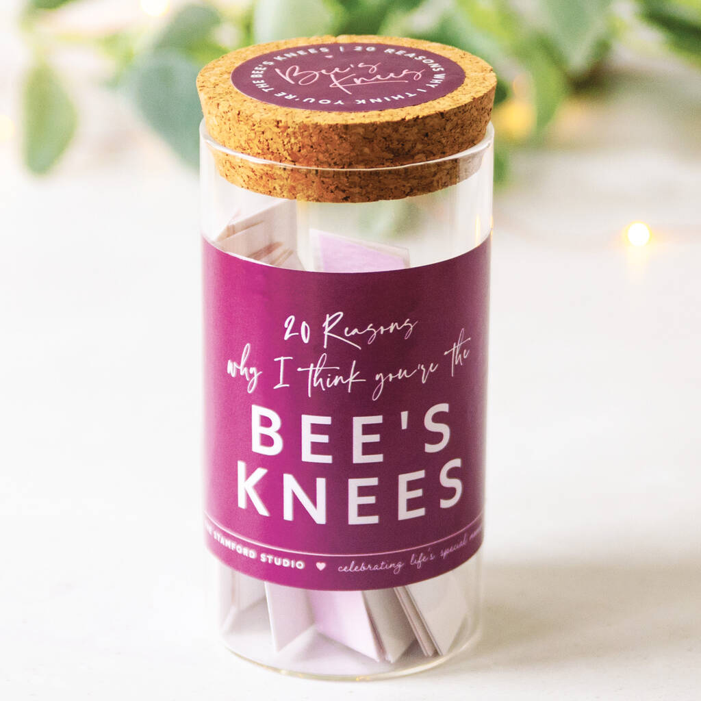 Image of 20 Reasons Why I Think You're The Bee's Knees Gift