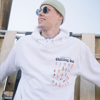 Chilling Out Men's Ice Cream Guide Hoodie, 2 of 4
