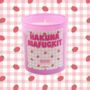 Watermelon Hakuna Mafuckit Pink Strawberry Candle, thumbnail 1 of 2
