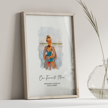 Personalised Mother's Day Portrait, Custom Gift For Mum, 3 of 7