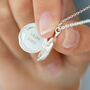 Personalised Birth Flower And Name Photo Locket, thumbnail 3 of 7