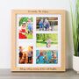 Personalised Multi Aperture Photo Frame In Solid Oak, thumbnail 1 of 7