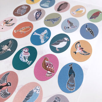 Oval Bird Stickers, 3 of 6