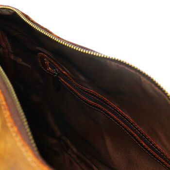 Personalised Buffalo Leather Weekender Bag, 9 of 12