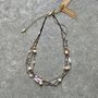 Crystal Collaboration Bronze/Winter White/Rose Necklace, thumbnail 3 of 4