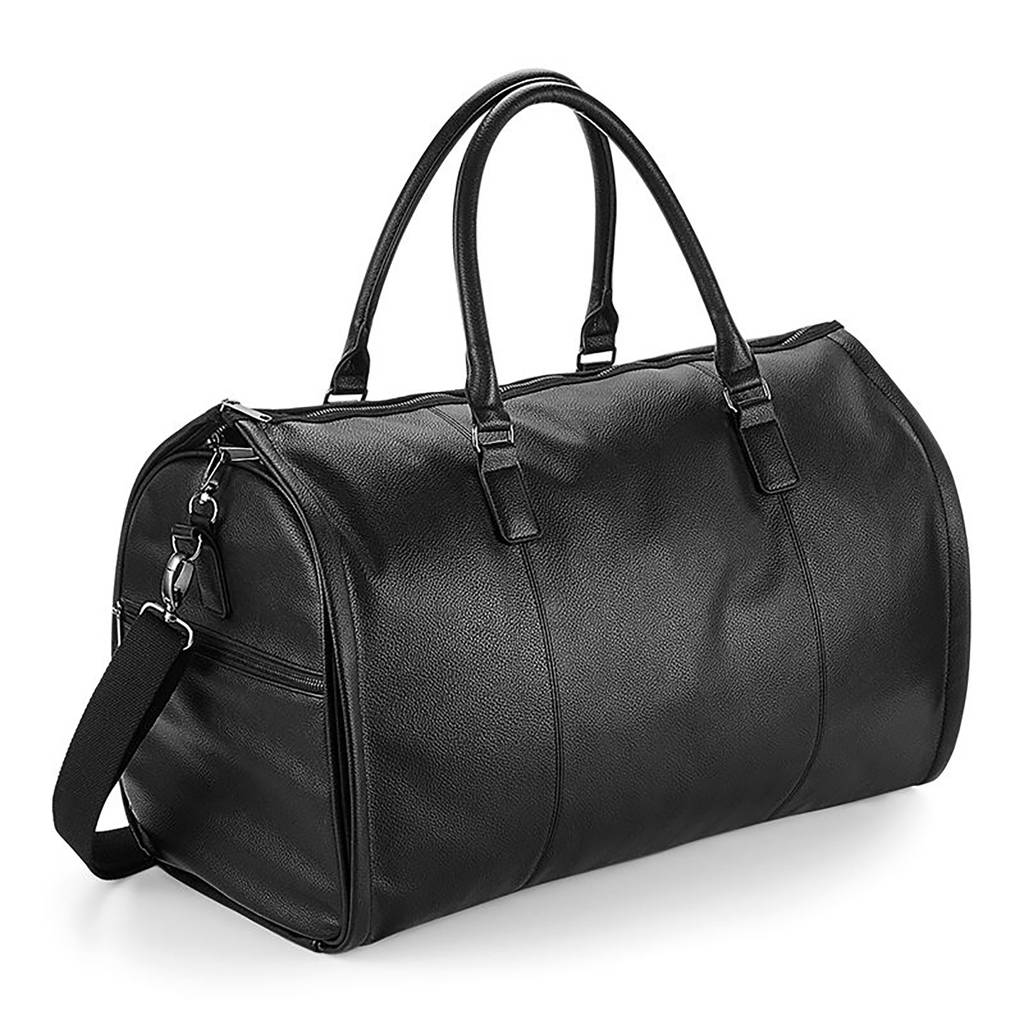 Personalised Classic Faux Leather Garment Weekender Bag By Duncan ...
