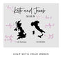 Personalised Duo Destination Map Guest Book, thumbnail 4 of 12