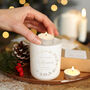 First Married Christmas Tealight Holder Candle, thumbnail 1 of 6