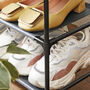 Set Of Two Grey Four Tier Shoe Storage Organiser Rack, thumbnail 3 of 7