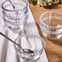 Bella Perle Personalised Initial Beaded Glass Bowl, thumbnail 1 of 8
