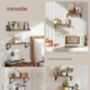 Floating Wall Shelves Set Organising Racks, thumbnail 2 of 7