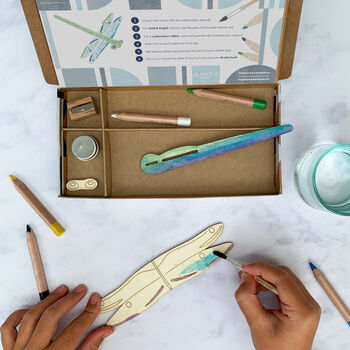 Make Your Own Dragonfly Glider Craft Activity Kit, 7 of 8