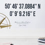 Framed Personalised Gold Foil Coordinates Print, thumbnail 2 of 2