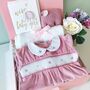 New Baby Girl Rose Smocked Keepsake Gift Box, thumbnail 1 of 7
