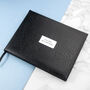 Personalised Luxury Black Leather Guest Book, thumbnail 1 of 9