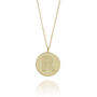 9ct Yellow Gold Facett Initial Necklace, thumbnail 10 of 10