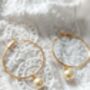Charm Gold Plated Hoop Earrings Mothers Day Jewellery, thumbnail 10 of 10