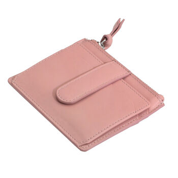 Zipped Coin And Card Holder Pink, 4 of 4
