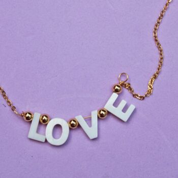 Personalised Christmas Holiday Gold Love Shell Necklace, 3 of 5