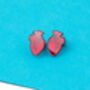 Anatomical Red Heart Stud, thumbnail 4 of 5