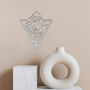 Modern Geometric Mountain And Forest Metal Wall Art, thumbnail 10 of 12